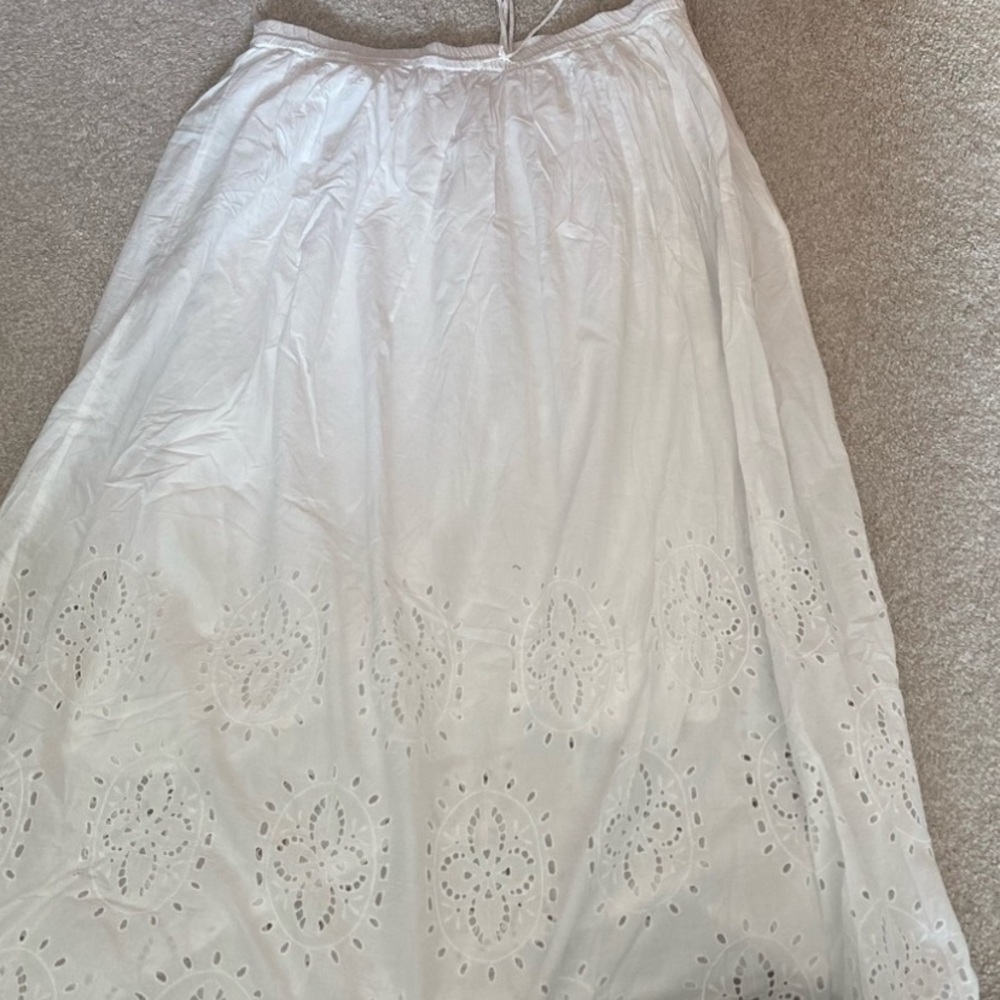 Primark White Embellished Maxi Skirt
